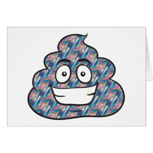 emoji de caca holográfica