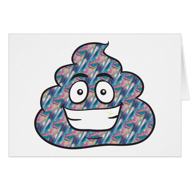 emoji de caca holográfica (Anverso (Horizontal))