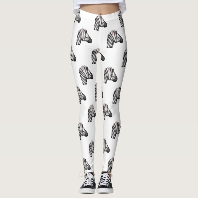 emoji de cebra leggings (Anverso)