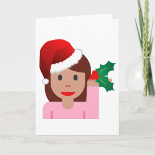 emoji de chica de información de navidad