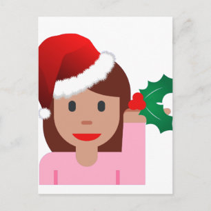 emoji de chica de información de navidad