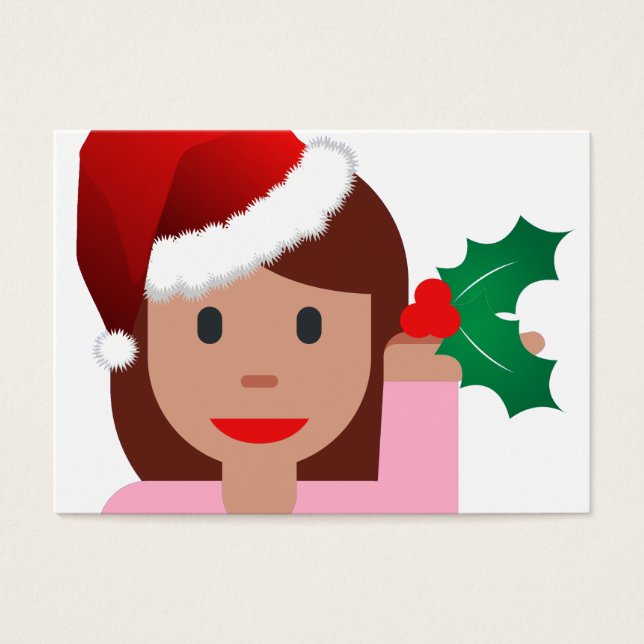 emoji de chica de información de navidad (Frente)