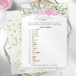 Emoji de ducha de novia tarjeta giratoria giratori