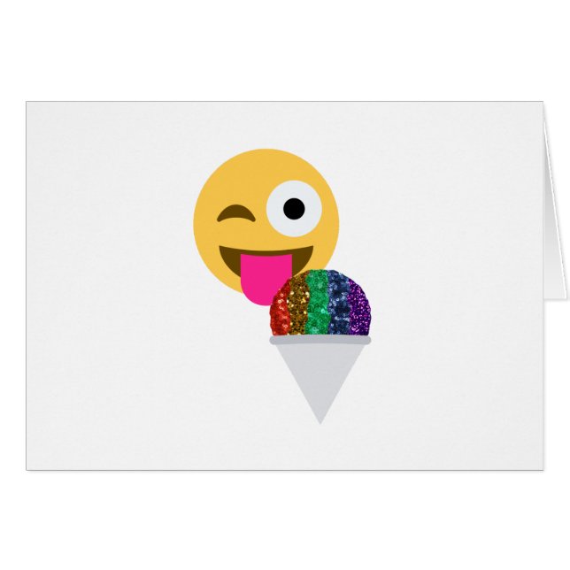 emoji de guiño purpurina (Anverso (Horizontal))