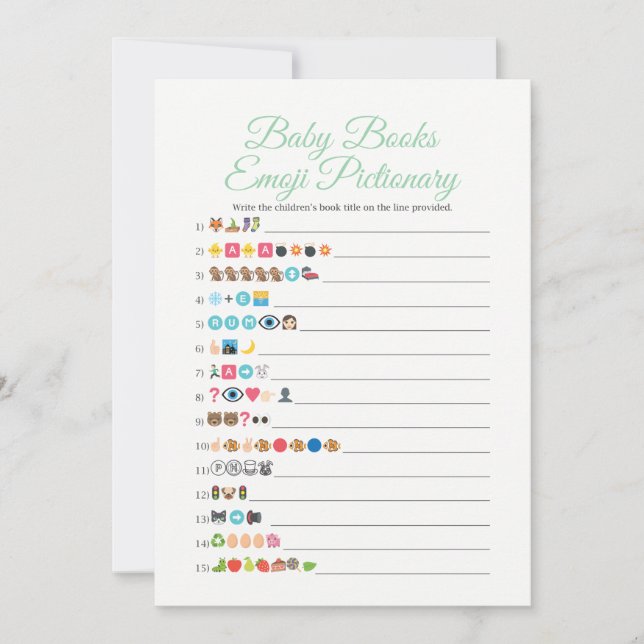 Emoji de libros para bebés (Anverso)