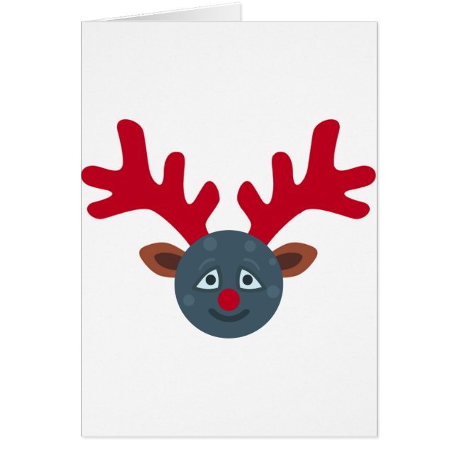 emoji de luna de renos para navidades (Frente)