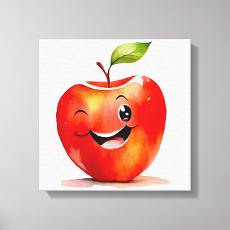 Emoji de manzana dibujada a mano - Impresión de li