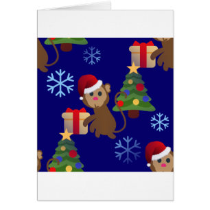 emoji de monos navidades santa