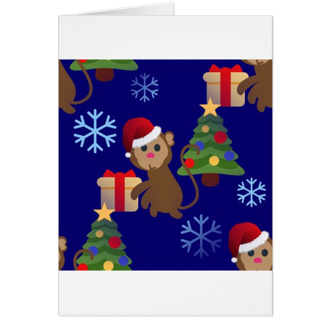 emoji de monos navidades santa (Frente)