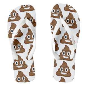emoji de poop chanza sandalias sandalias