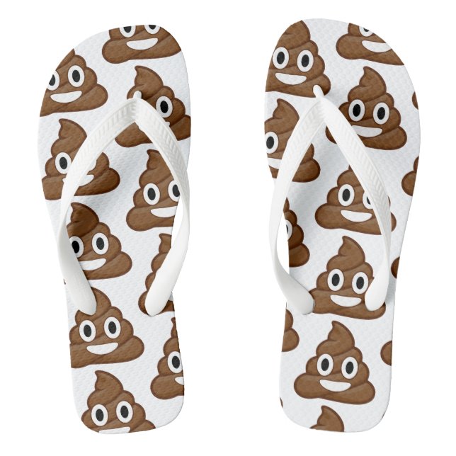 emoji de poop chanza sandalias sandalias (Plantilla)