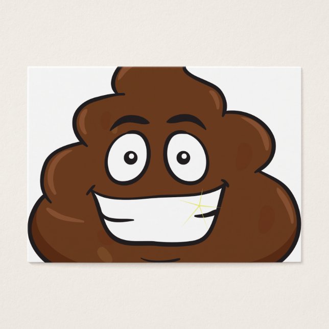 emoji de poop divertida (Frente)