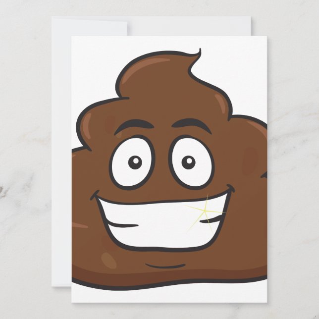 emoji de poop divertida (Anverso)