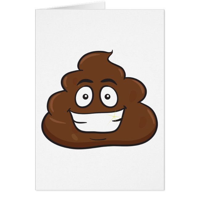 emoji de poop divertida (Frente)