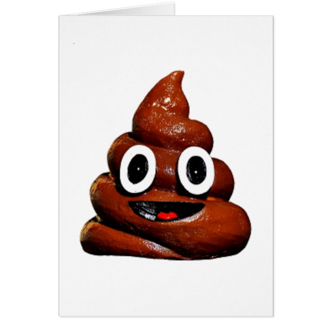 emoji de poop graciosa (Frente)