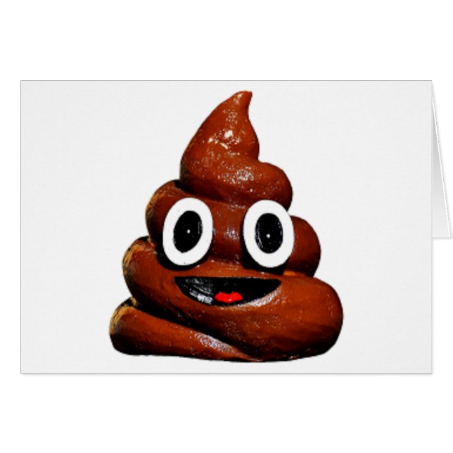 emoji de poop graciosa (Anverso (Horizontal))