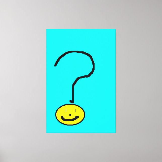 Emoji del Sunny Yellow Question Mark, Arte Infanti (Anverso)