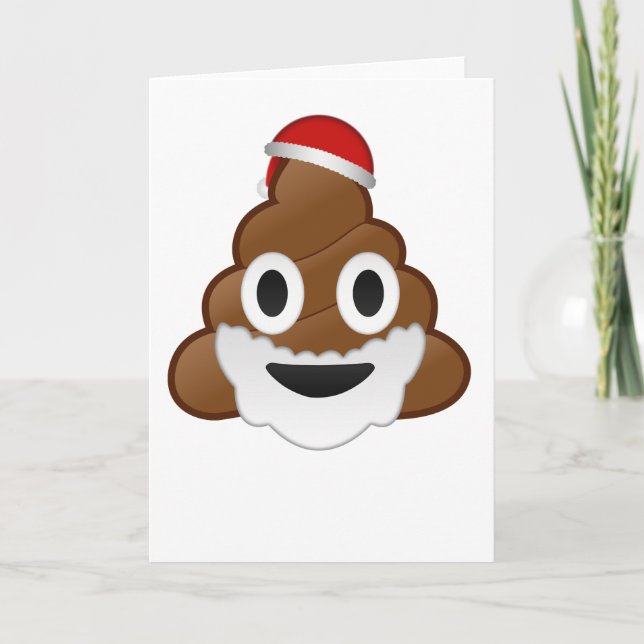 Emoji divertida del impulso de Santa del navidad (Anverso)