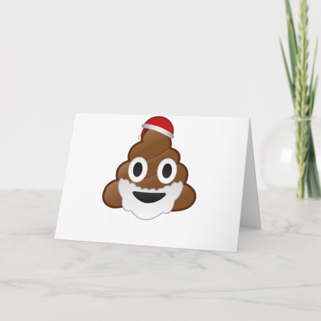 Emoji divertida del impulso de Santa del navidad (Anverso)
