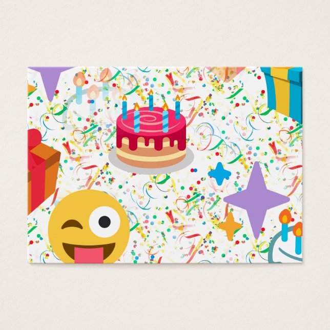 emoji feliz de cumpleaños (Frente)