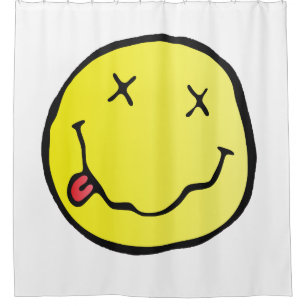 emoji gruesa cortina de ducha