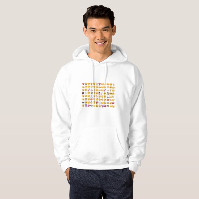emoji hombres capucha de sudadera capucha (Anverso completo)