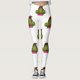 emoji leggings de mujeres zombi