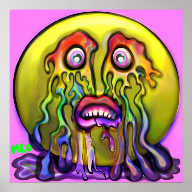 Emoji Llorando Triste Arcoiris Llorando Arte Gráfi (Frente)