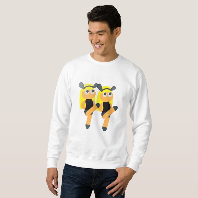 emoji mellizos mens sudadera (Anverso completo)