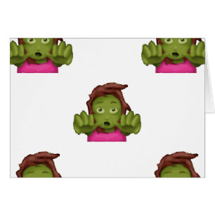 emoji mujer zombie