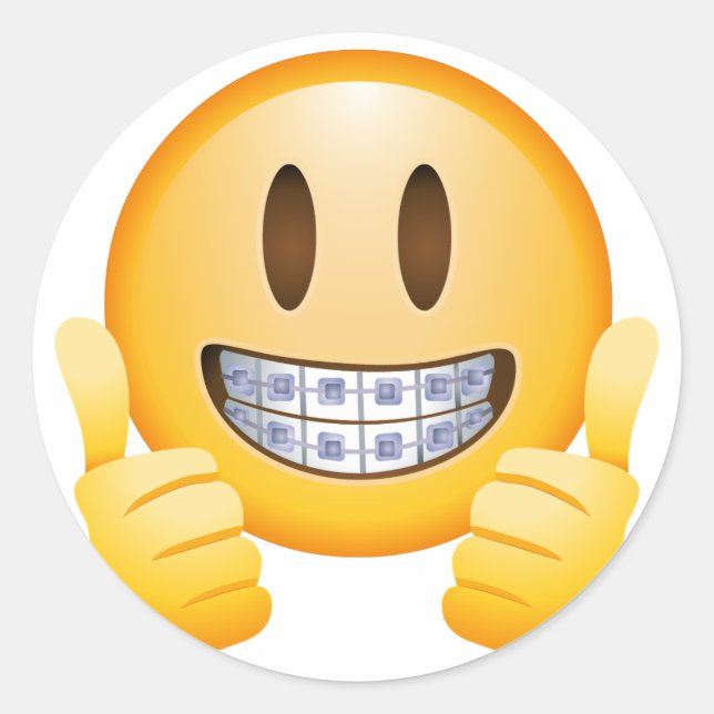 Emoji Pegatina sonriente (Anverso)