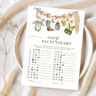 Emoji Pictionary Reel Agitado Petróleo Baby Shower