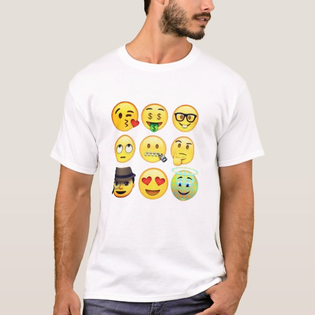 Emoji retro divertido diseño de camisetas navidade (Anverso)