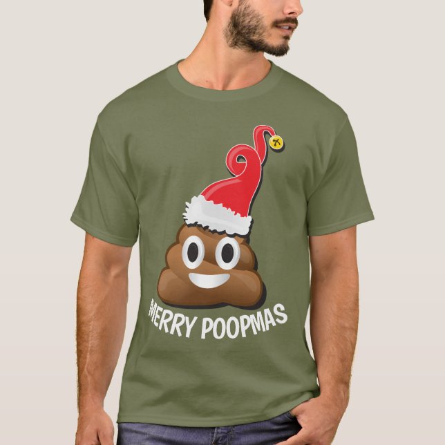 Emoji Santa poop Navidades feos Sweater (Anverso)