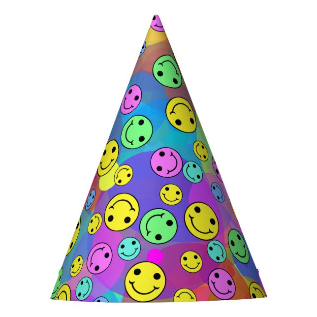 Emoji sonriente Fiesta arcoiris Gorra (Anverso)