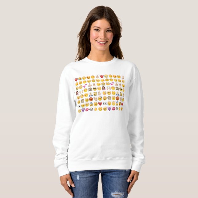 emoji sudadera femenina (Anverso completo)