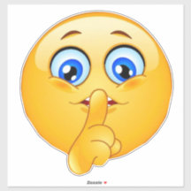 Emoji tranquila pegatina gracioso