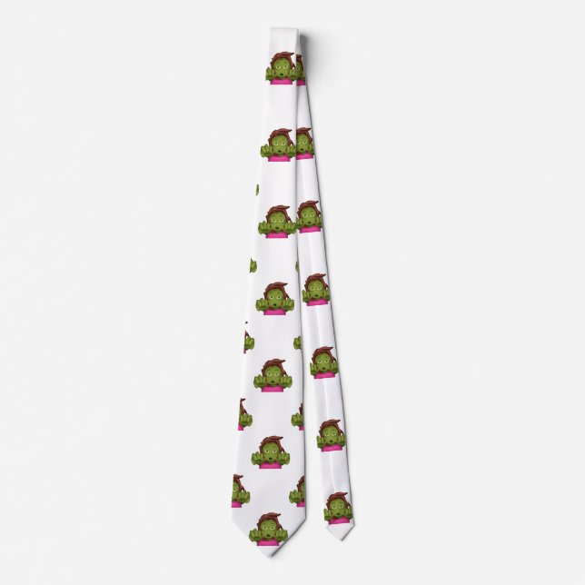 emoji zombie mujer hombres hombres corbata cuello  (Anverso)