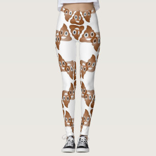 emojis de poop leggings