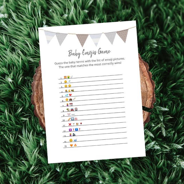 Emojis para bebés Tarjeta moderna para elefantes p (Subido por el creador)