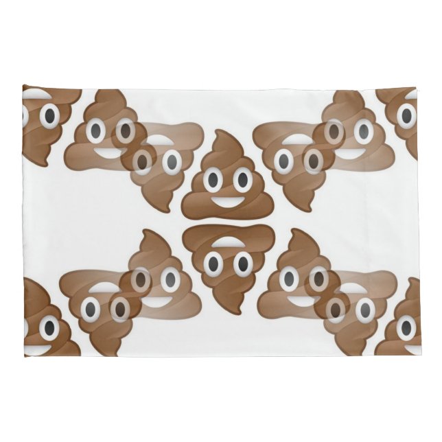emojis poop almohadas fundas almohadas (Reverso-derecho)