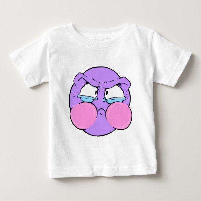 Emote Face Baby Fine Jersey T-Shirt (Anverso)