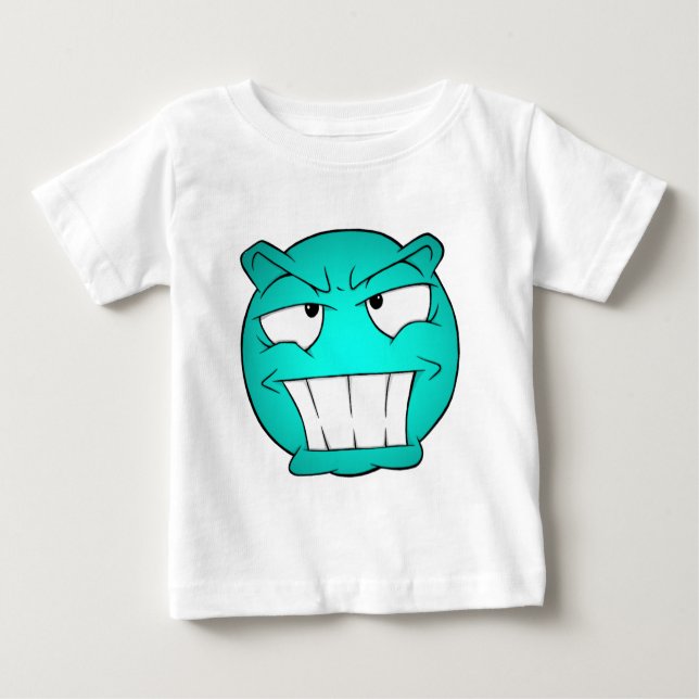 Emote Face Baby Fine Jersey T-Shirt (Anverso)