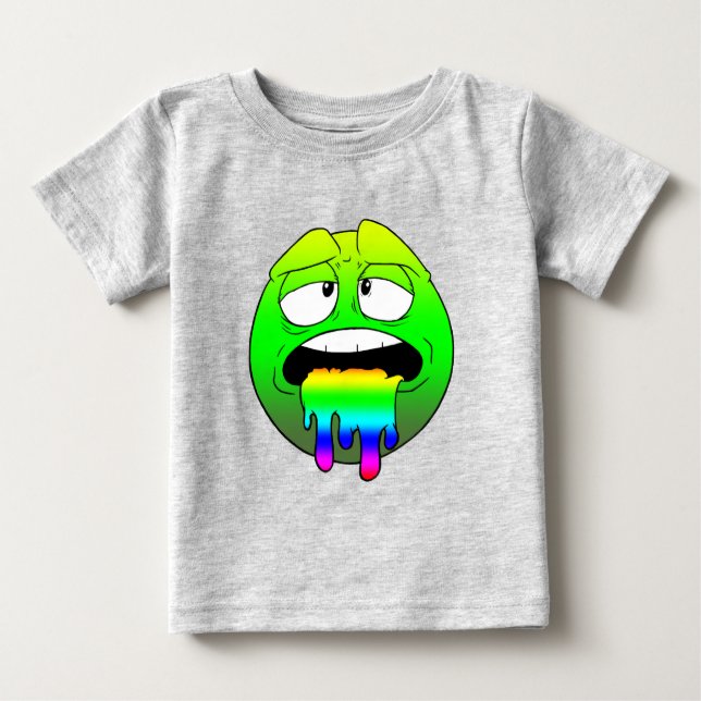 Emote Face Baby Fine Jersey T-Shirt (Anverso)