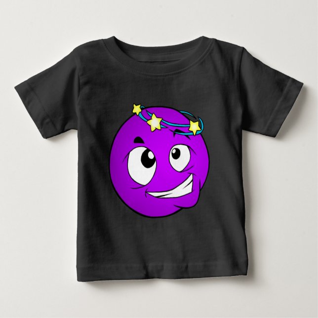 Emote Face Baby Fine Jersey T-Shirt (Anverso)
