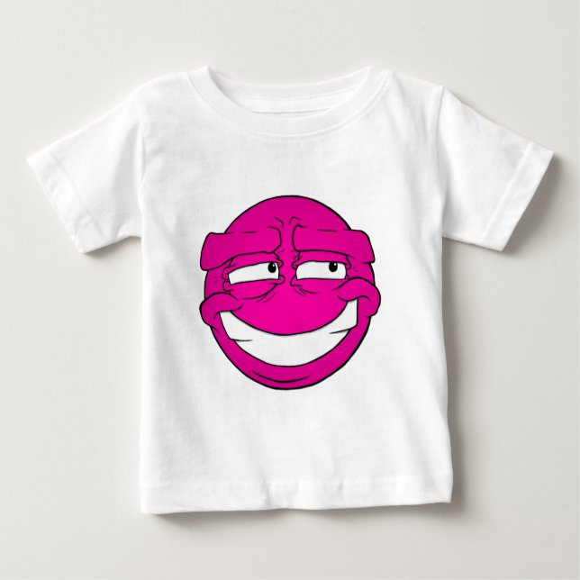 Emote Face Baby Fine Jersey T-Shirt (Anverso)
