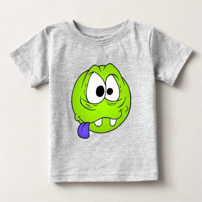 Emote Face Baby Fine Jersey T-Shirt (Anverso)