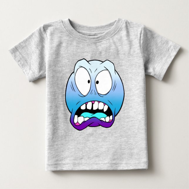 Emote Face Baby Fine Jersey T-Shirt (Anverso)