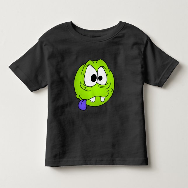 Emote Face Toddler Fine Jersey T-Shirt (Anverso)