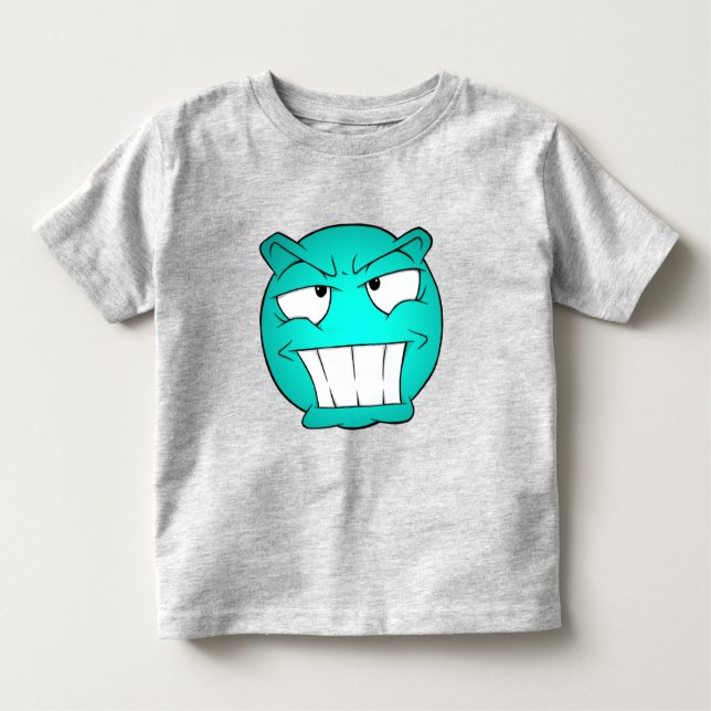 Emote Face Toddler Fine Jersey T-Shirt (Anverso)